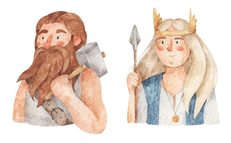 Bandă desenată – Zeii Scandinaviei